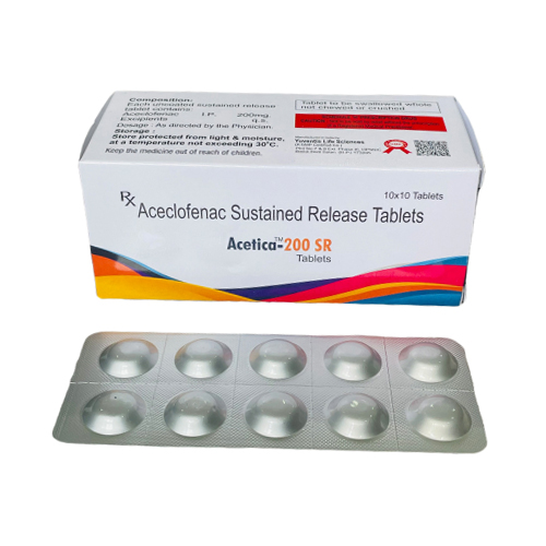 Acetica-200-SR - Aceclofenac Sustained Release Tablets - Provided by Almatica Pharmaceuticals Pvt. Ltd.