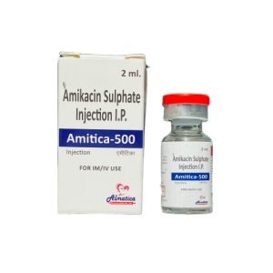 Amitica-500 Inj - Amikacin 500mg Injection - Provided by Almatica Pharmaceuticals Pvt. Ltd.