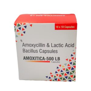 Amoxitica- 500 Lb - Amoxycillin 500mg with Lactic Acid Bacillus - Provided by Almatica Pharmaceuticals Pvt. Ltd.