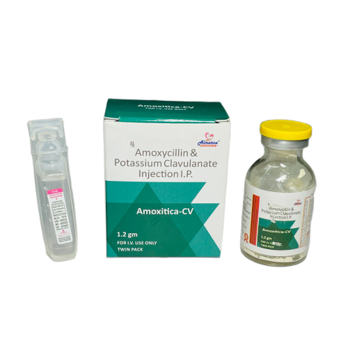 Amoxitica-CV - Amoxycillin &  Potassium Clavulanate Injection I.P - Provided by Almatica Pharmaceuticals Pvt. Ltd.