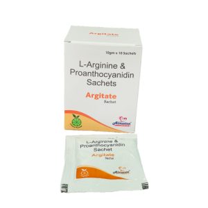 Argitate - L-arginine & proanthocyanidin Sachets - Provided by Almatica Pharmaceuticals Pvt. Ltd.