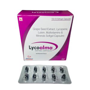 Bilasrin-M - Grape Seed Extract, Lycopene, Lutein, Multivitamins & Minerals Softgel Capsules - Provided by Almatica Pharmaceuticals Pvt. Ltd.