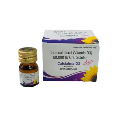 Calcialma -d3 - Cholecalciferol 60,000 lu Granules - Provided by Almatica Pharmaceuticals Pvt. Ltd.