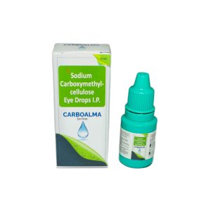 Carboalma - Carboxy Methyl Cellulose Sodium I.P.0.5% W/+Stabilsed Oxychloro Complex 0.005%W/A - Provided by Almatica Pharmaceuticals Pvt. Ltd.