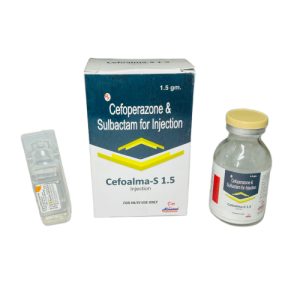 Cefoalma S-1.5 - Cefoperazone 1000mcg+ sulbactam 500Mg Inj - Provided by Almatica Pharmaceuticals Pvt. Ltd.