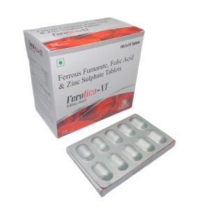 Ferotica-XT - Ferrous Fumarate, Folic Acid & Zinc Sulphate Tablet - Provided by Almatica Pharmaceuticals Pvt. Ltd.