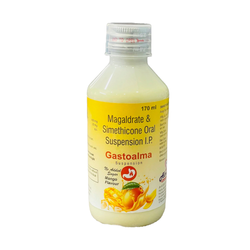 Gastoalma Suspension - Magaldrate & Simethicone Oral Suspension I.P. - Provided by Almatica Pharmaceuticals Pvt. Ltd.