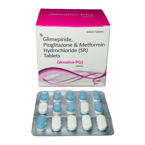 Glimatica-PG2 - Glimepiride, Pioglitazone & Metformin Hydrochloride (SR) Tablets - Provided by Almatica Pharmaceuticals Pvt. Ltd.