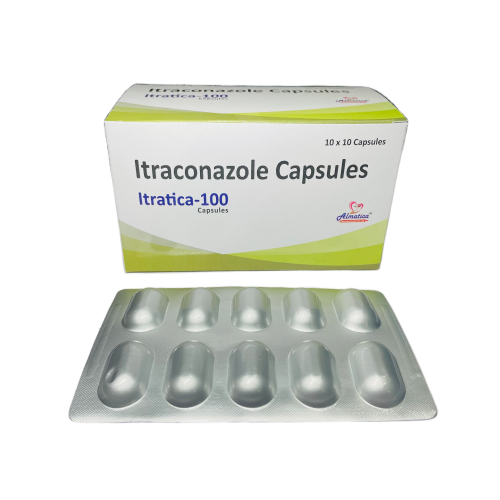 Itratica-100cap - ITRACONAZOLE 100 mg CAPSULES - Provided by Almatica Pharmaceuticals Pvt. Ltd.
