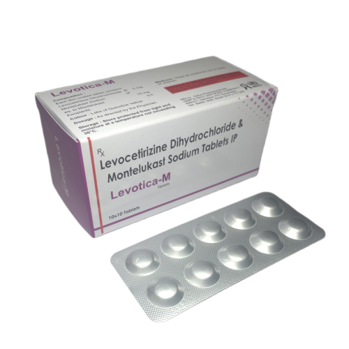 Levotica-M - Levocetirizine Dihydrochloride & Montelukast Sodium Tablets IP - Provided by Almatica Pharmaceuticals Pvt. Ltd.
