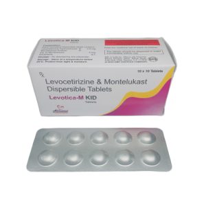 Levotica-M-Kid - Levocetirizine & Montelukast Dispersible Tablets - Provided by Almatica Pharmaceuticals Pvt. Ltd.