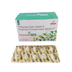 Pantovelar-DSR - Pantoprazole Gastro-resistant & Domperidone Prolonged-release Capsules I.P. - Provided by Almatica Pharmaceuticals Pvt. Ltd.