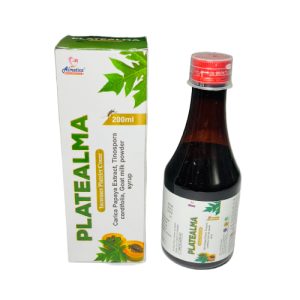 Platealma - Platelates Increase Syrup (with monocarton) - Provided by Almatica Pharmaceuticals Pvt. Ltd.