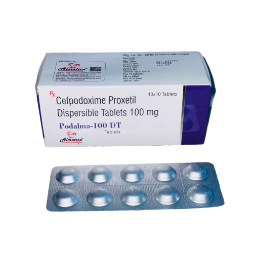 Podalma-100 Dt - Cefodoxime 100mg DT - Provided by Almatica Pharmaceuticals Pvt. Ltd.