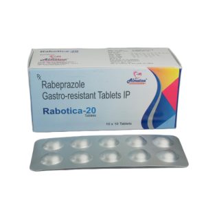 Rabotica-20 - Rabeprazole Gastro-resistant Tablets IP - Provided by Almatica Pharmaceuticals Pvt. Ltd.