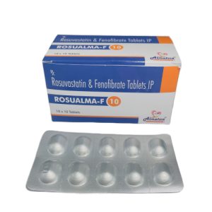 Rosualma-F-10 - Rosuvastatin & Fenofibrate Tablets IP - Provided by Almatica Pharmaceuticals Pvt. Ltd.