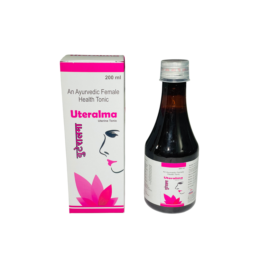 Uteralma - Ayurvedic Female Uterine Tonic . (With Monocarton) - Provided by Almatica Pharmaceuticals Pvt. Ltd.
